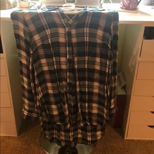 New York and Co long button up